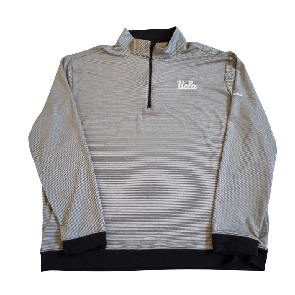 UCLA Bruins Columbia Golf 1/2 Zip Active Knit Long Sleeve Licensed Top Size XXL